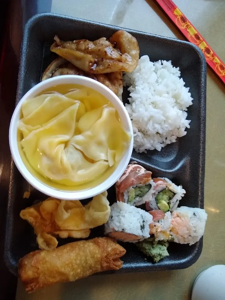 Sushi Appetizer Sampler with Some Buffet Items